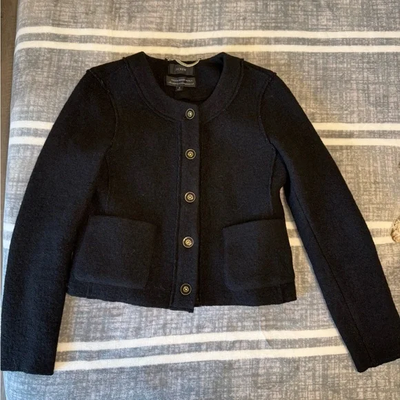 J. Crew Black Button-Front Cardigan - Picture 13 of 16